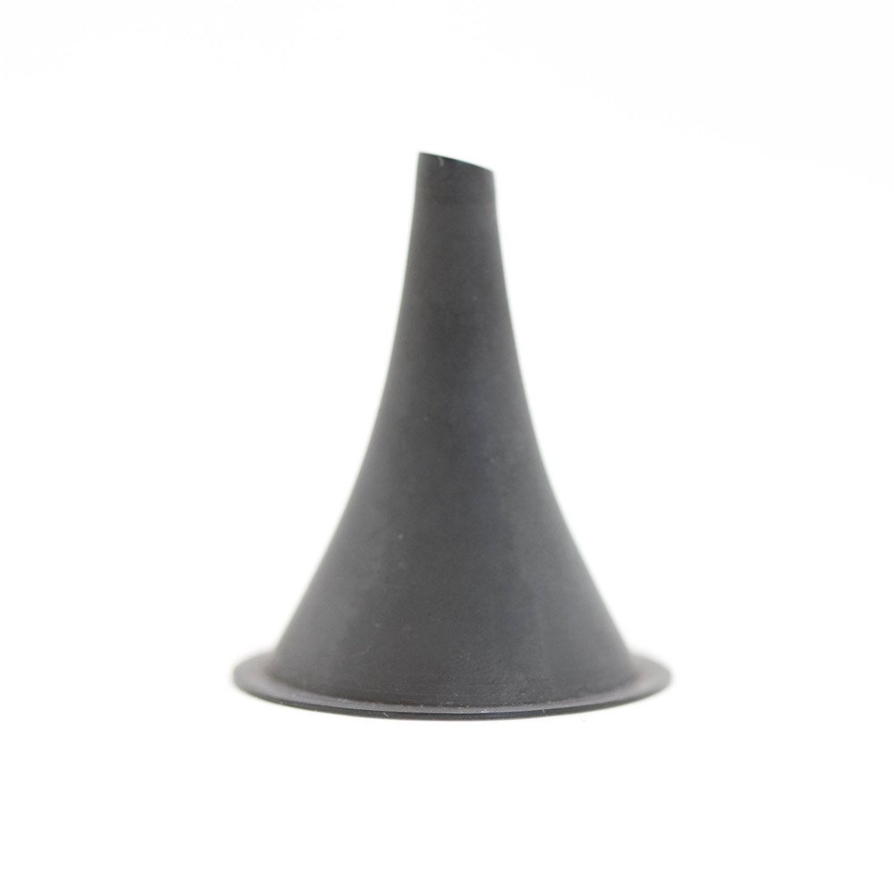 Ebonized Farrior Ear Speculum, Oval, Angled (Oblique) End, # 3, 4.5 Mm X 5.5 Mm